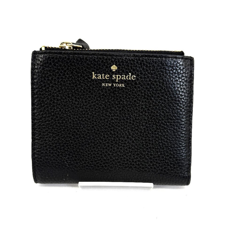 Kate Spade Small Malea Mulberry Street Leather Wallet Black